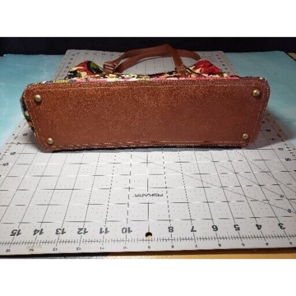 SAKROOTS Shoulder Bag BOHO FLOWER POWER Maroon Crimson Peace Floral EXCELLENT - Picture 14 of 15